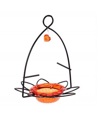 Flower Oriole Bird Feeder Small Orange