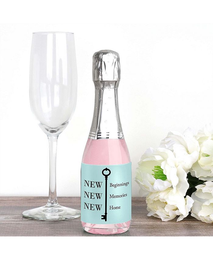 Big Dot of Happiness Home Sweet Home Mini Wine Bottle Label Stickers