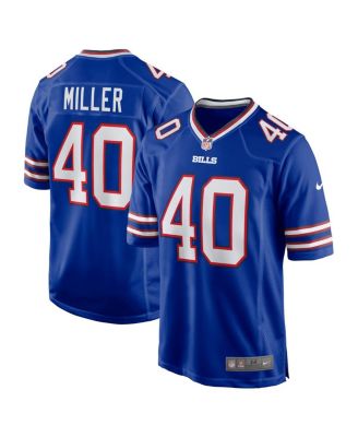 Mens NFL Team Apparel Buffalo Bills VON MILLER Football Jersey