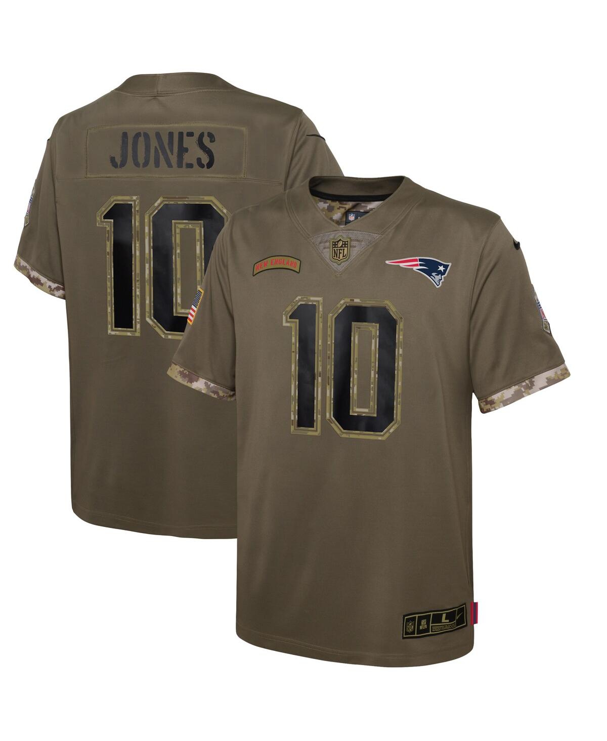 Big Boys Nike Mac JonesNew England Patriots 2022 Salute To Service Player Limited Jersey - Olive