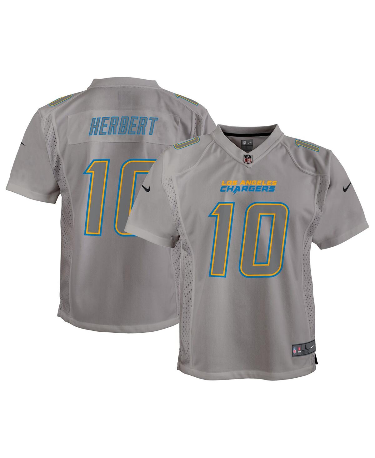 Big Boys Nike Justin HerbertLos Angeles Chargers Atmosphere Game Jersey - Gray