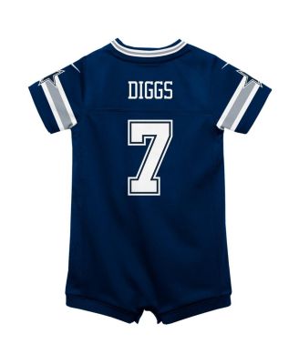 Infant Boys and Girls Trevon Diggs Navy Dallas Cowboys Game Romper Jersey