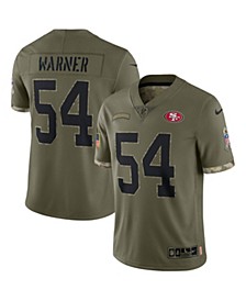 Men's Fred Warner Olive San Francisco 49ers 2022 Salute To Service Limited Jersey