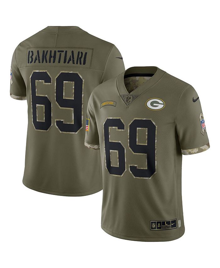 David Bakhtiari Green Bay Packers Nike Game Player Jersey - Green