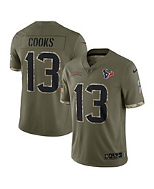 Men's Brandin Cooks Olive Houston Texans 2022 Salute To Service Limited Jersey