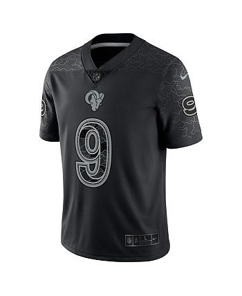 Nike Men s Matthew Stafford Black Los Angeles Rams RFLCTV Limited