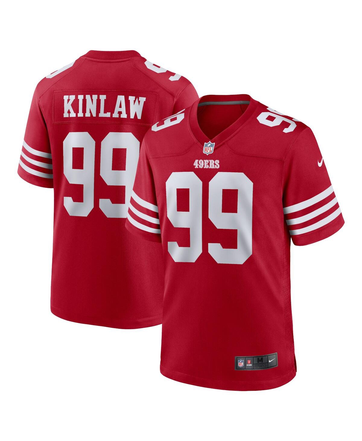 Men's Nike Javon KinlawSan Francisco 49ers Team Player Game Jersey - Scarlet