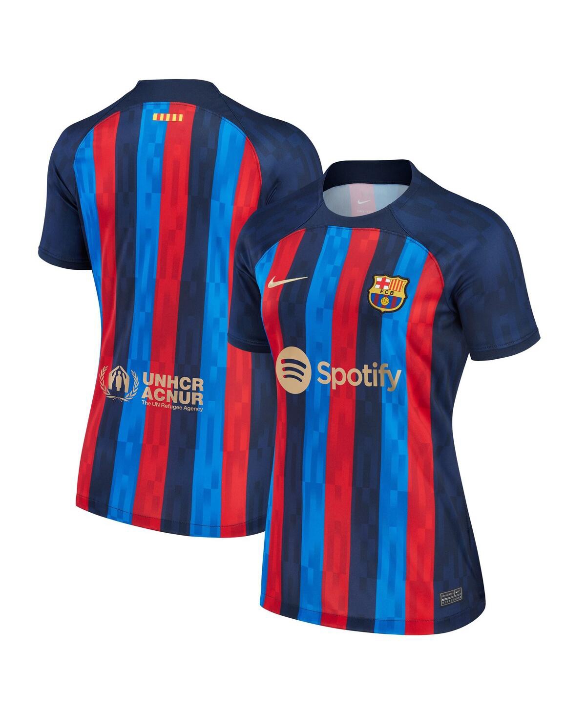 Women's Nike Blue Barcelona 2022/23 Home Replica Blank Jersey