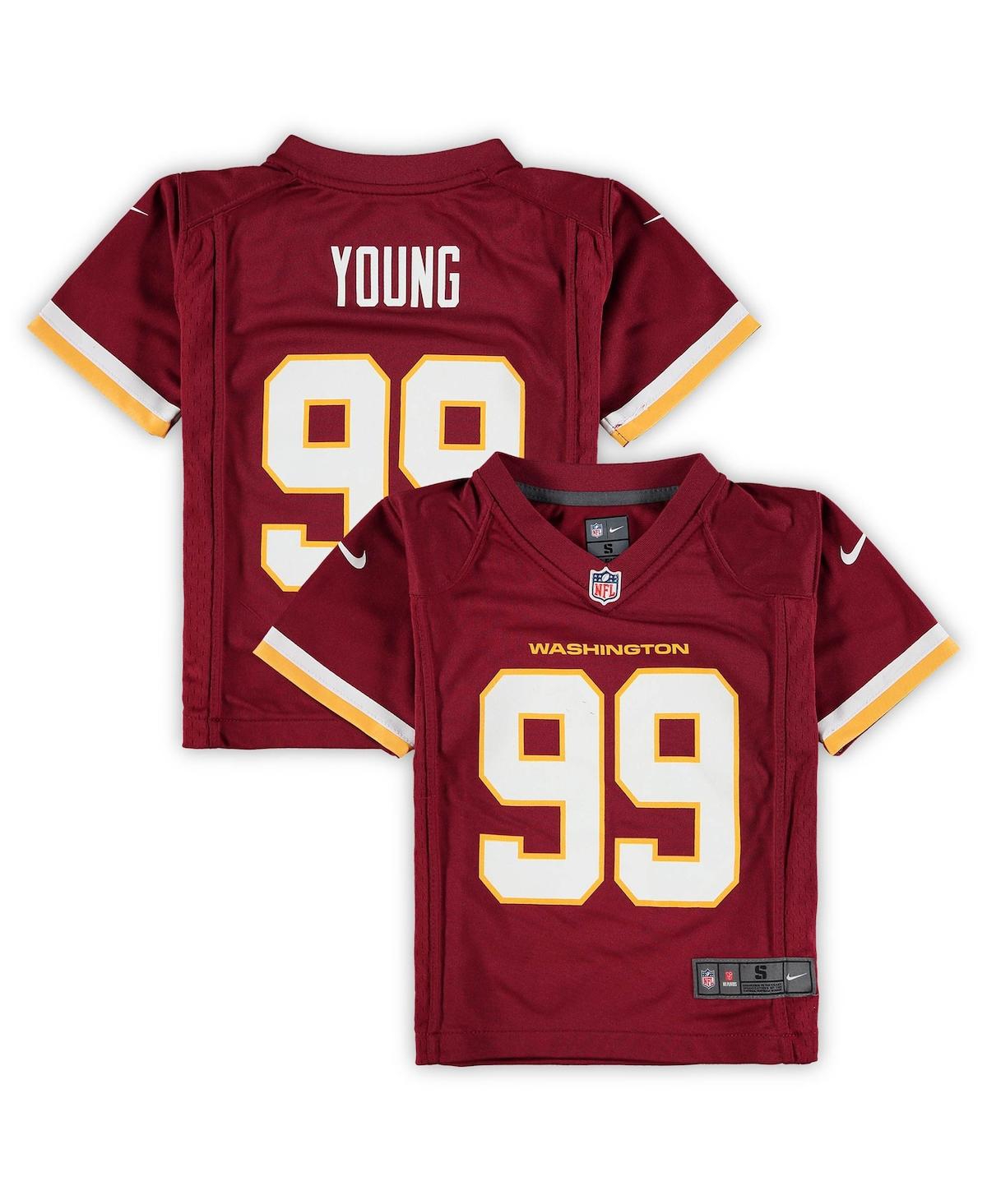 Preschool Boys and Girls Nike Chase Young Burgundy Washington Football Team Game Jersey