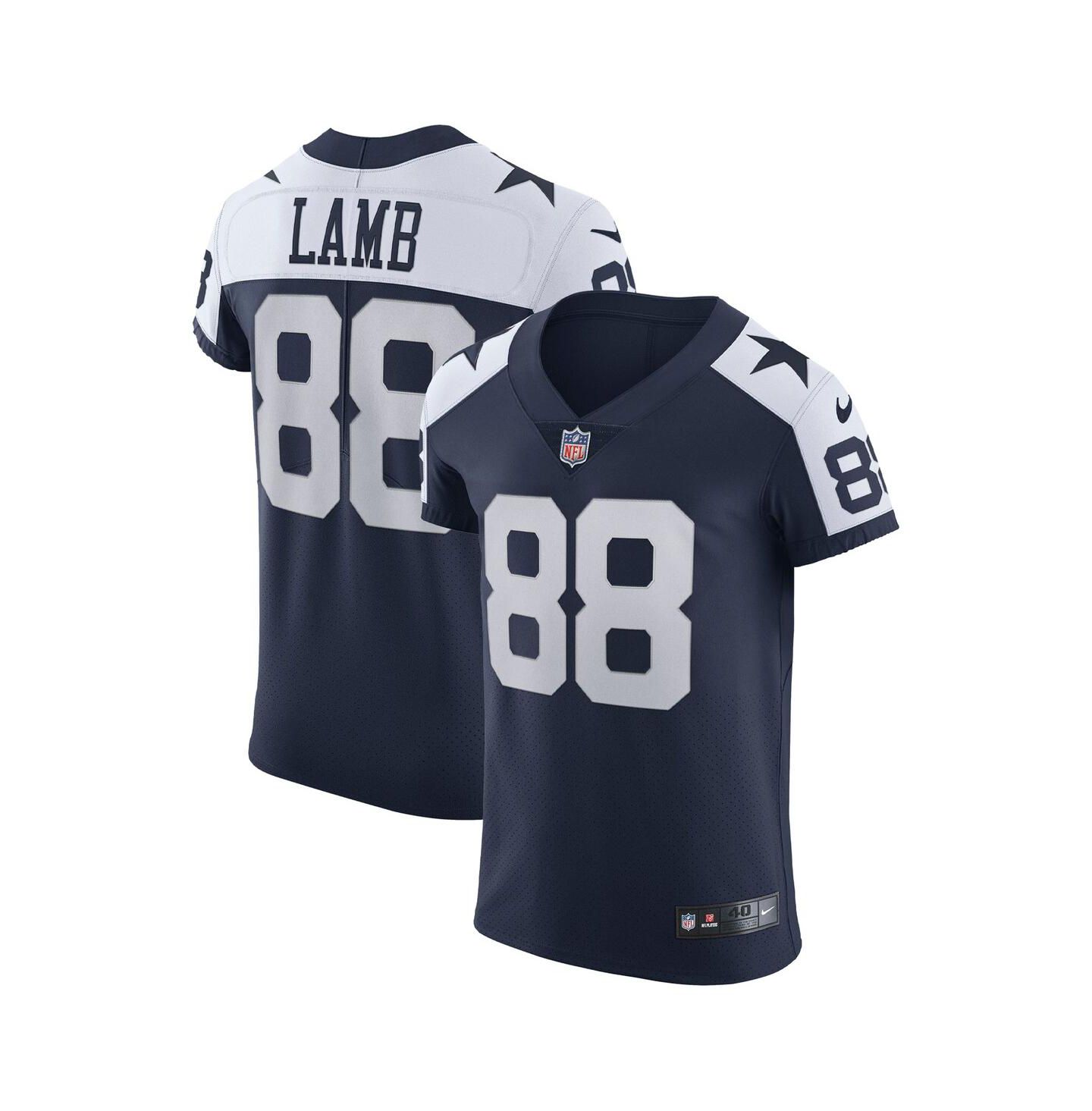 Мужской топ Nike CeeDee Lamb Dallas Cowboys Alternate Vapor Elite Jersey, цвет: Тёмно-синий — фото 1
