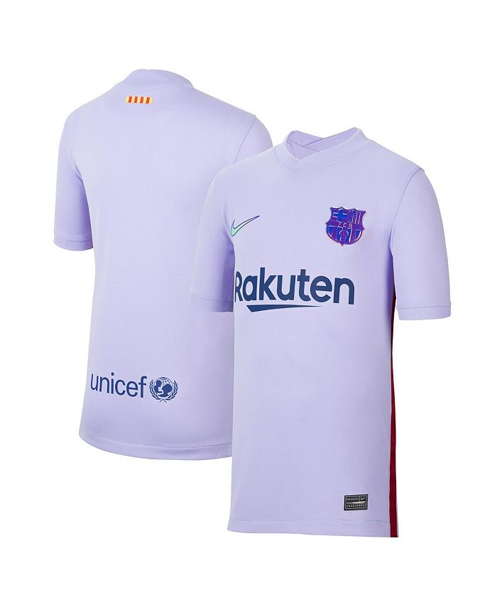 Nike Boys Youth Purple Barcelona 2021/22 Away Stadium Replica Jersey ...