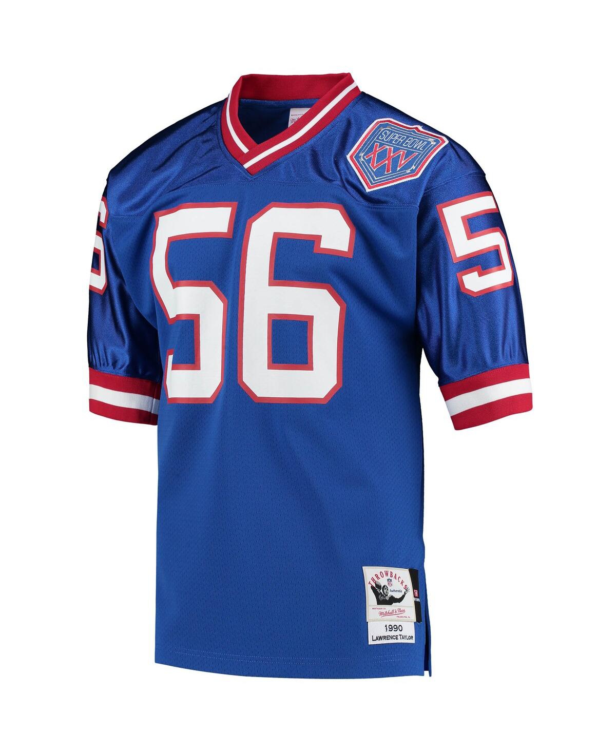 Men's Mitchell & Ness Lawrence TaylorNew York Giants 1990 Authentic Throwback Retired Player Jersey - Royal
