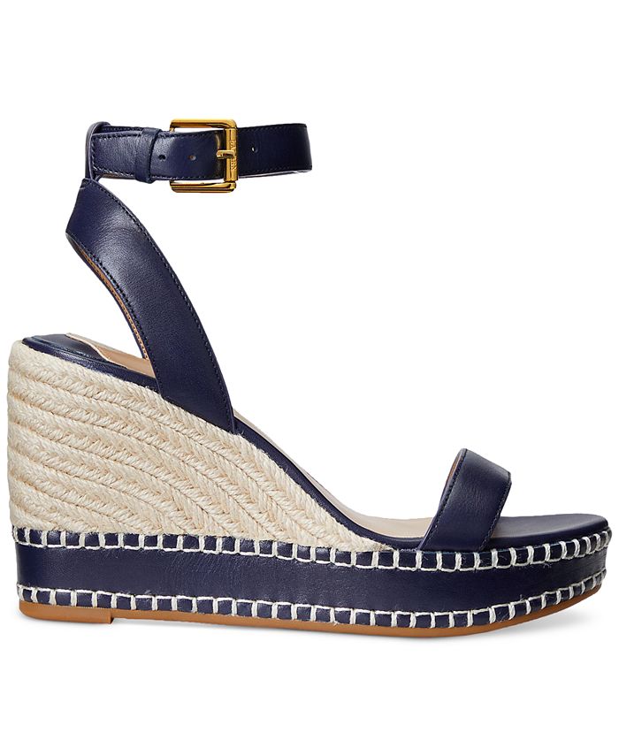 Lauren Ralph Lauren Women's Hilarie AnkleStrap Espadrille Platform
