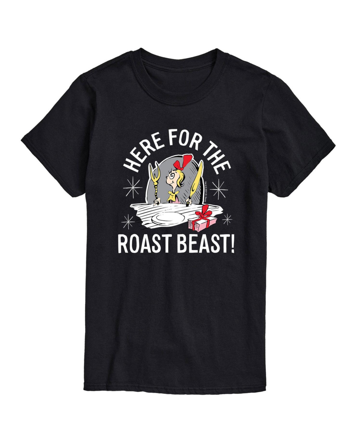Airwaves Men's Dr. Seuss The Grinch Roast Beast Graphic T-shirt In Black