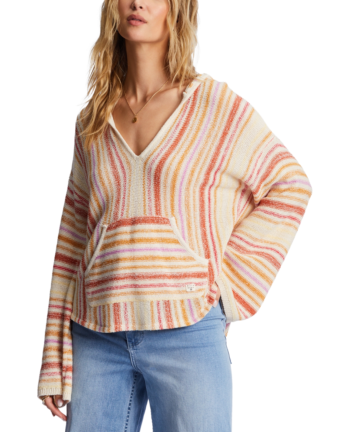 Billabong Juniors' Baja Beach Pullover In Bright Poppy