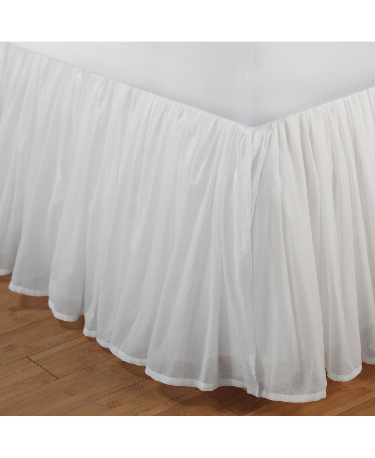 Greenland Home Fashions Cotton Voile 18" Drop Bedskirt