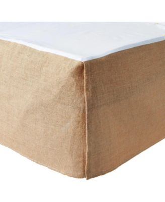 Burlap 15" Drop Bedskirt, Twin