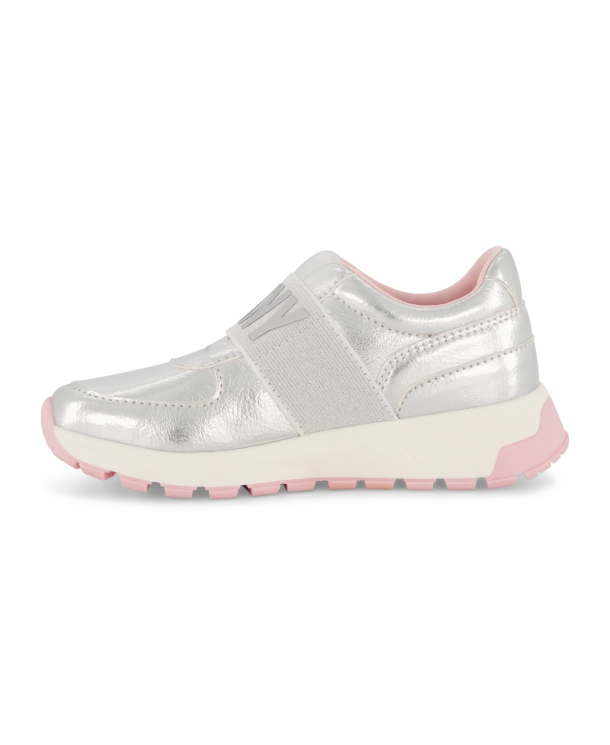 Dkny Little Girls Danni Empress Metallic Slip On Sneaker