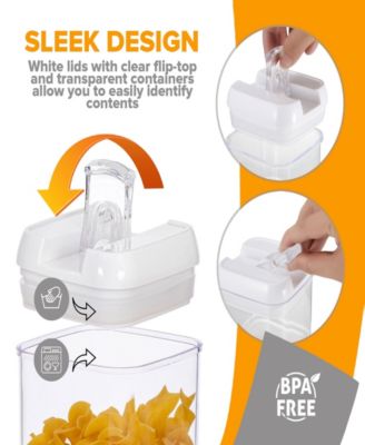 4 Piece Food Storage Containers, 1.9 Liter