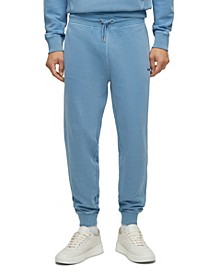 BOSS Men's Relaxed-Fit French-Terry Cotton Tracksuit Bottoms