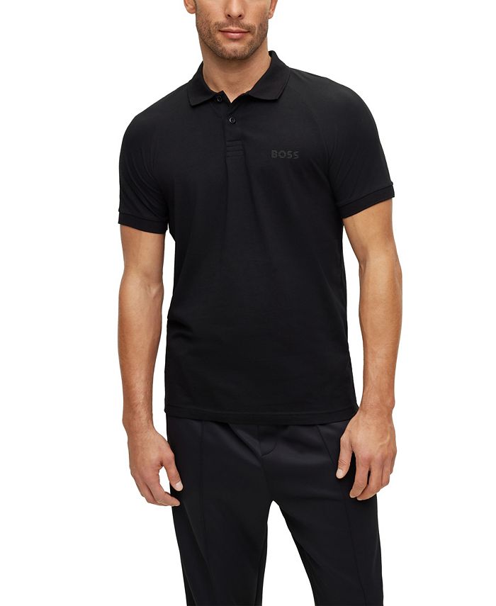 Hugo Boss Men's Rhinestone Details Stretch-Cotton Slim-Fit Polo Shirt ...