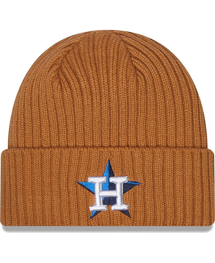 New Era Men's Brown Houston Astros Classic Cuffed Knit Hat Macy's