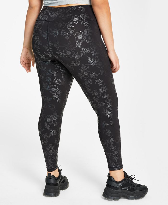I.N.C. International Concepts Plus Size Floral Compression Leggings
