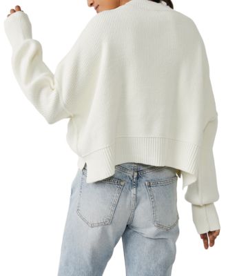 Women's Easy Street Ribbed Cropped Pullover Sweater