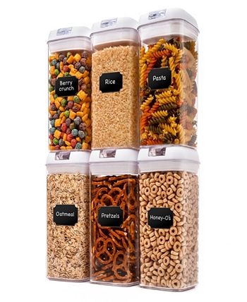 Cheer Collection Set of 7 Airtight Food Storage Containers plus Dry Erase  Marker and Labels, 1 - Ralphs