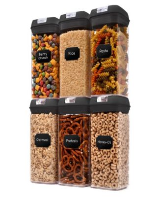 6 Piece Food Storage Containers, 1.2 Liter