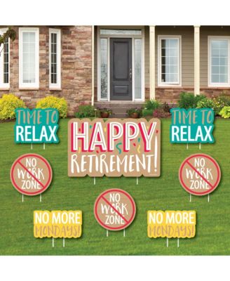 Big Dot Of Happiness Retirement - Outdoor Lawn Decor - Retirement Party ...