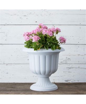38196 Classic Urn Garden Pot/Planter, Plastic, Stone color - 19"