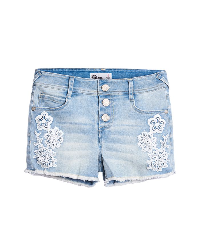 Macy's denim shorts hotsell