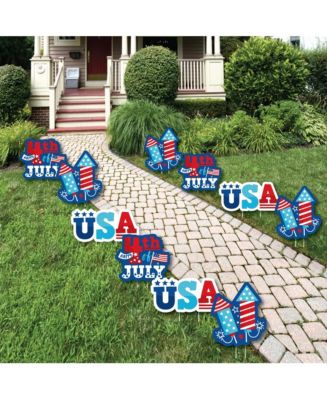Big Dot of Happiness Firecracker 4th of July - Lawn Decor - Outdoor