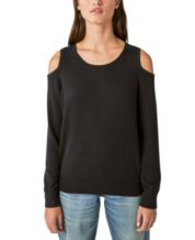 Black Cold Shoulder Sweaters for Women Macy s