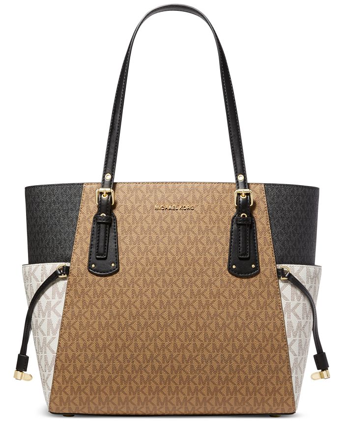 Michael Kors Voyager East West Large Tote Brown MK Signature