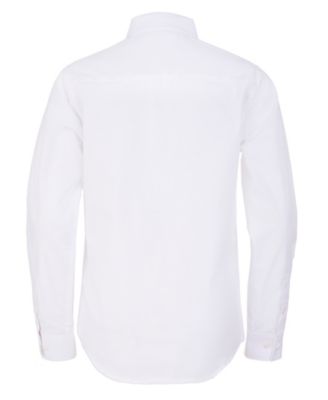 Big Boys Slim Fit Solid Stretch Poplin Dress Shirt 