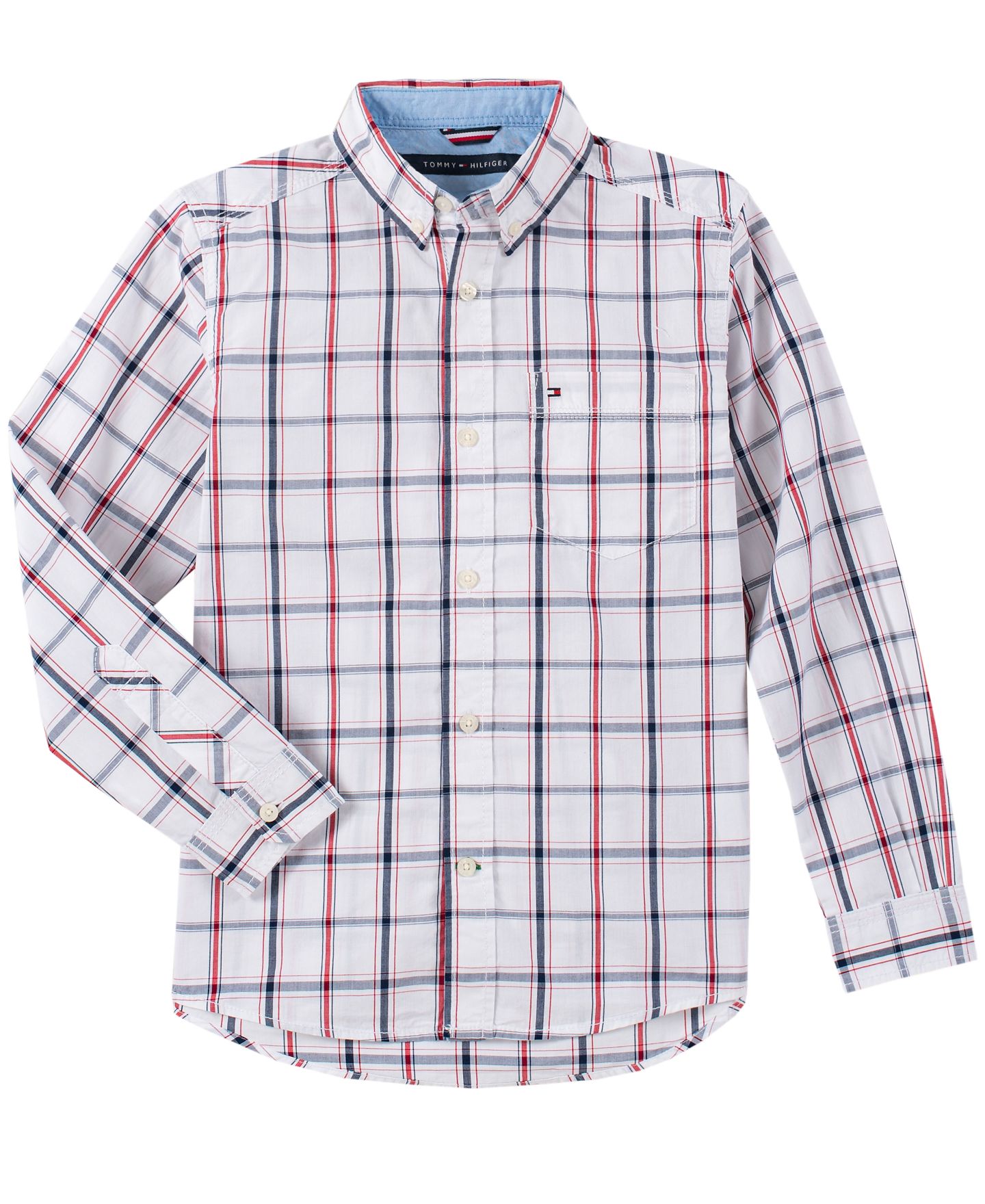Детская рубашка Tommy Hilfiger Toddler and Little Boys Samuel Plaid Button-Down — фото 4