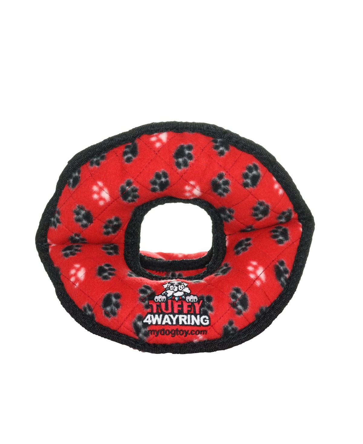 Ultimate 4WayRing Red Paw, Dog Toy - Red