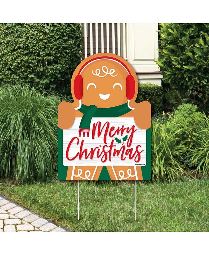 Big Dot of Happiness Gingerbread Christmas Party Decor Gingerbread