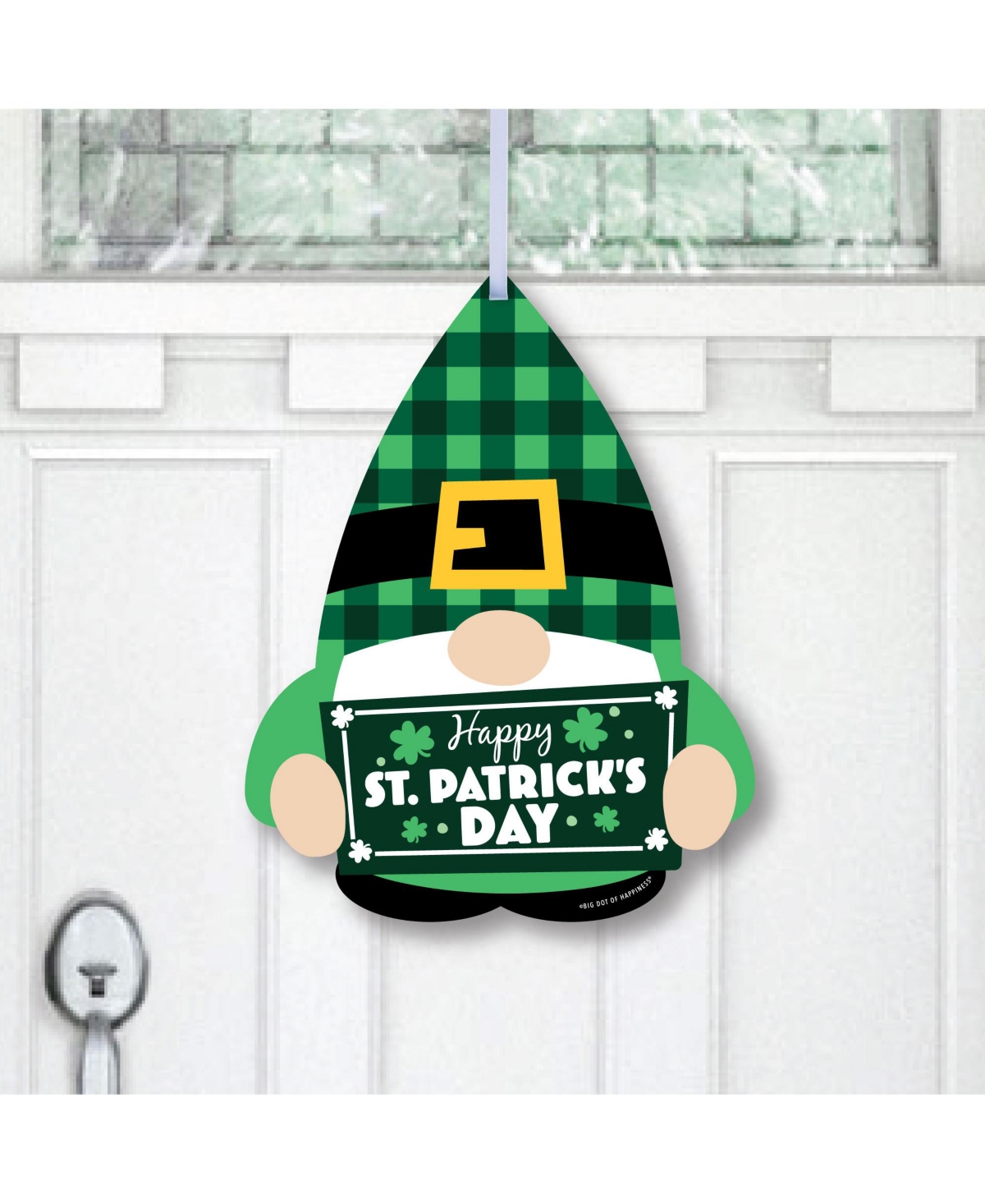 Irish Gnomes - Hanging St. Patricks Day Party Outdoor Front Door Decor 1 Pc