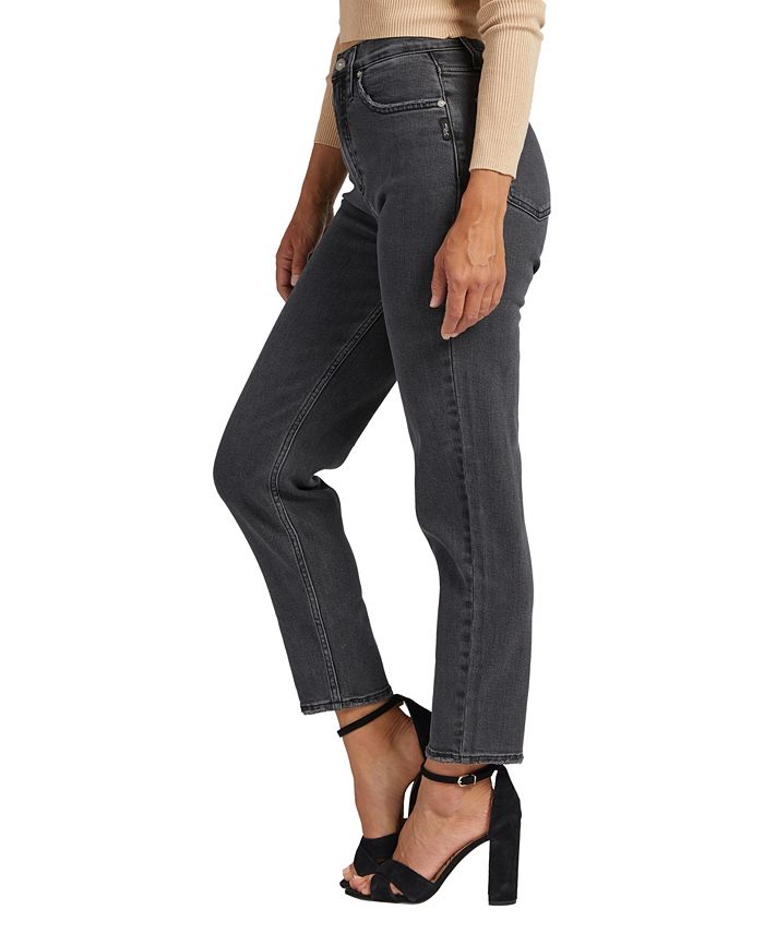 Silver Jeans Co. Women's Highly Desirable High Rise Straight Leg Jeans