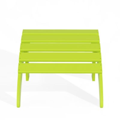 All-Weather Outdoor Patio Poly Adirondack Ottoman Footrest