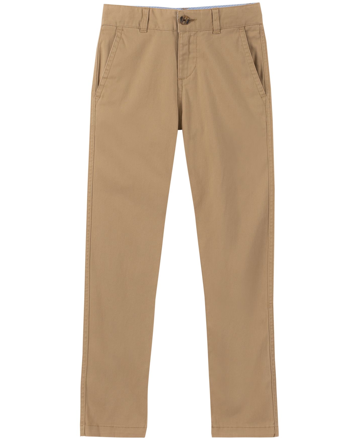 Брюки Tommy Hilfiger Academy Flat Front Stretch Chino для мальчиков, цвет: Золотой хаки — фото 4