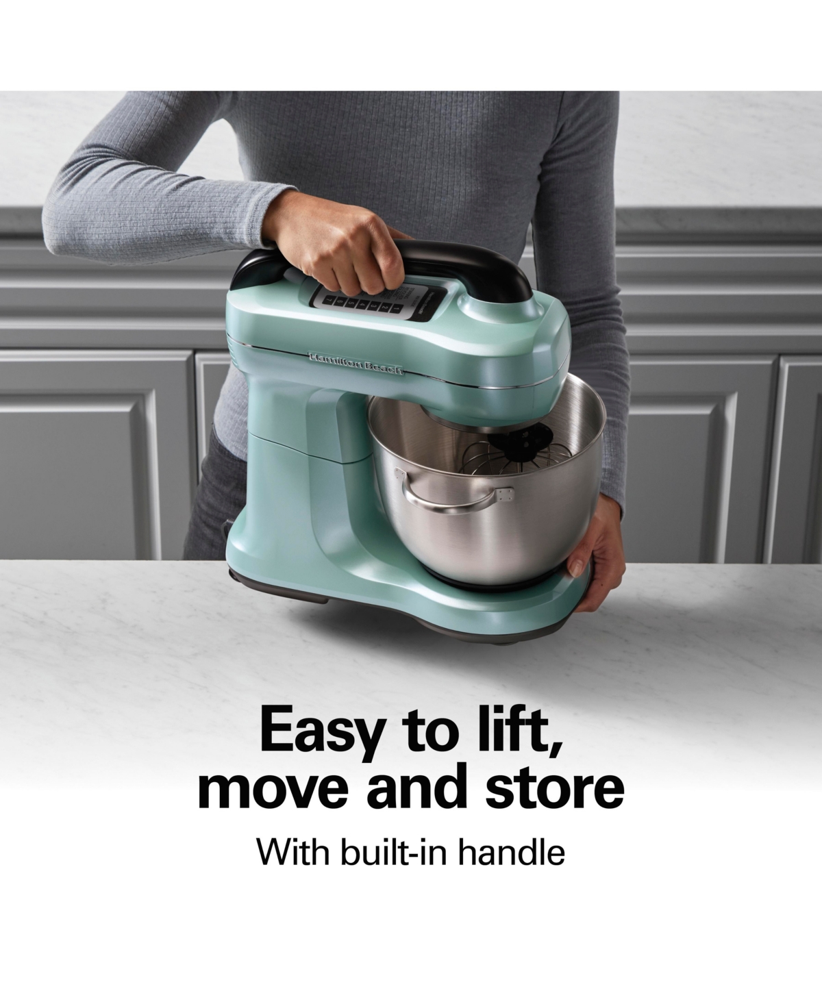 Hamilton Beach Stand Mixer With 4 Quart Stainless Steel Bowl