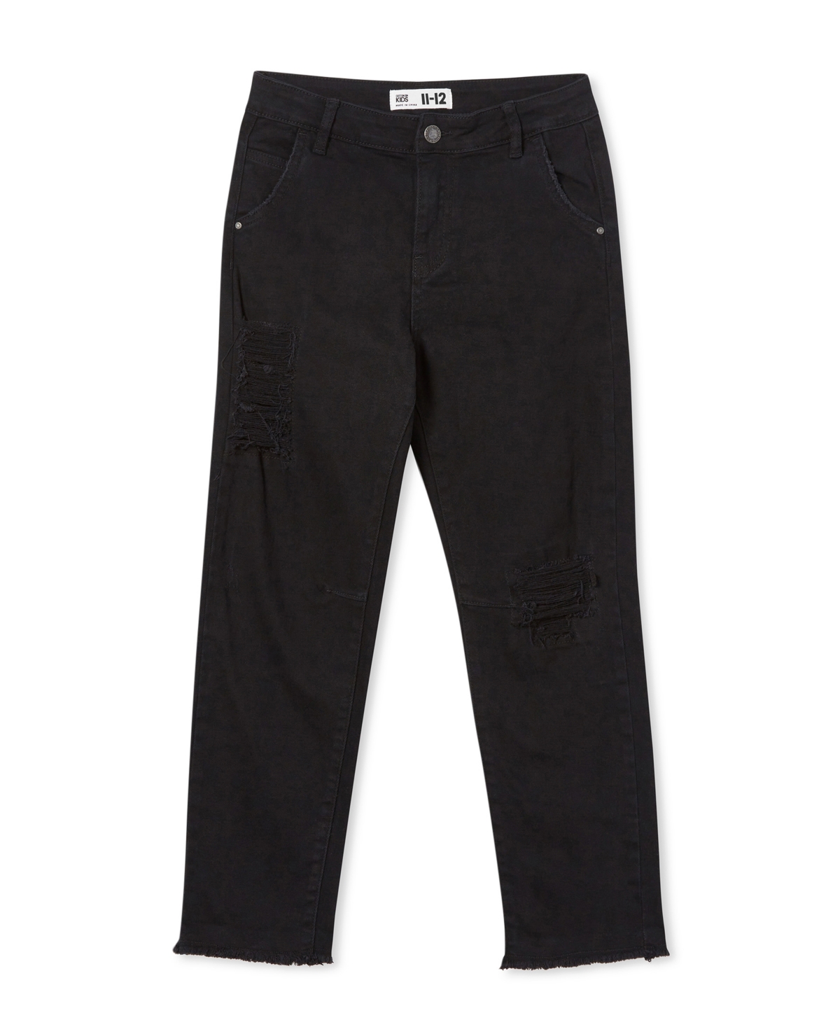 Shop Cotton On Big Boys 5-pocket Super Straight Fit Jeans In Burleigh Black