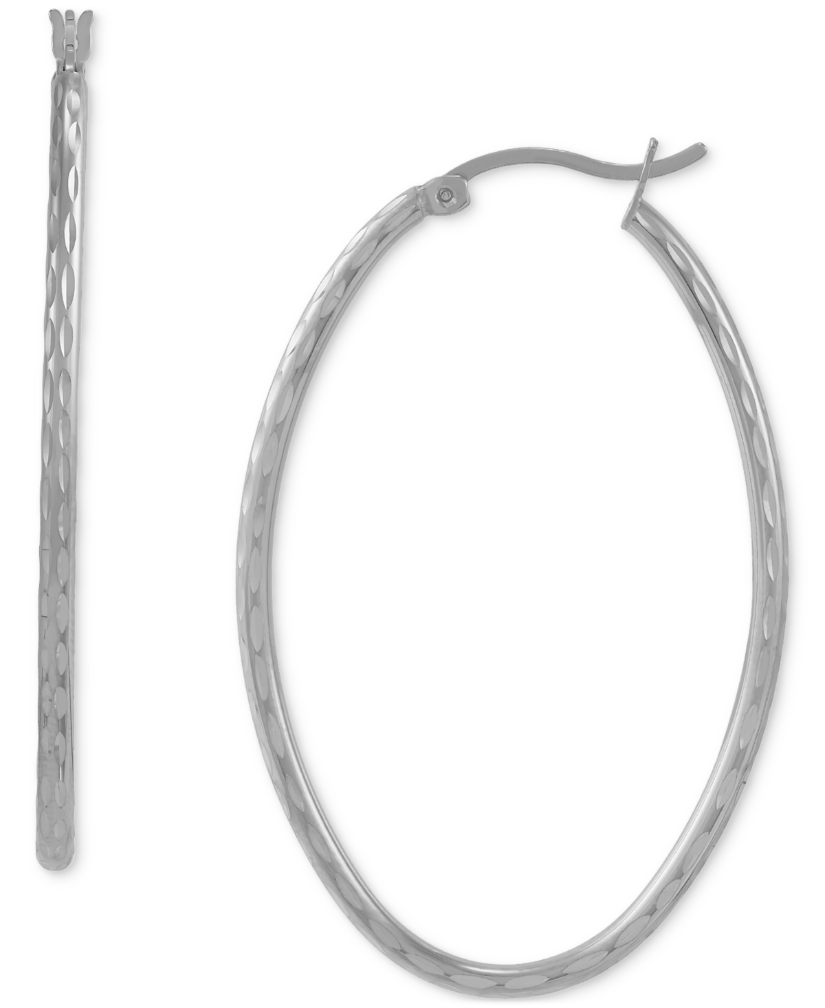 GIANI BERNINI MACY'S Large 25mm Hoop Earrings in Sterling Silver $21.99 -  PicClick