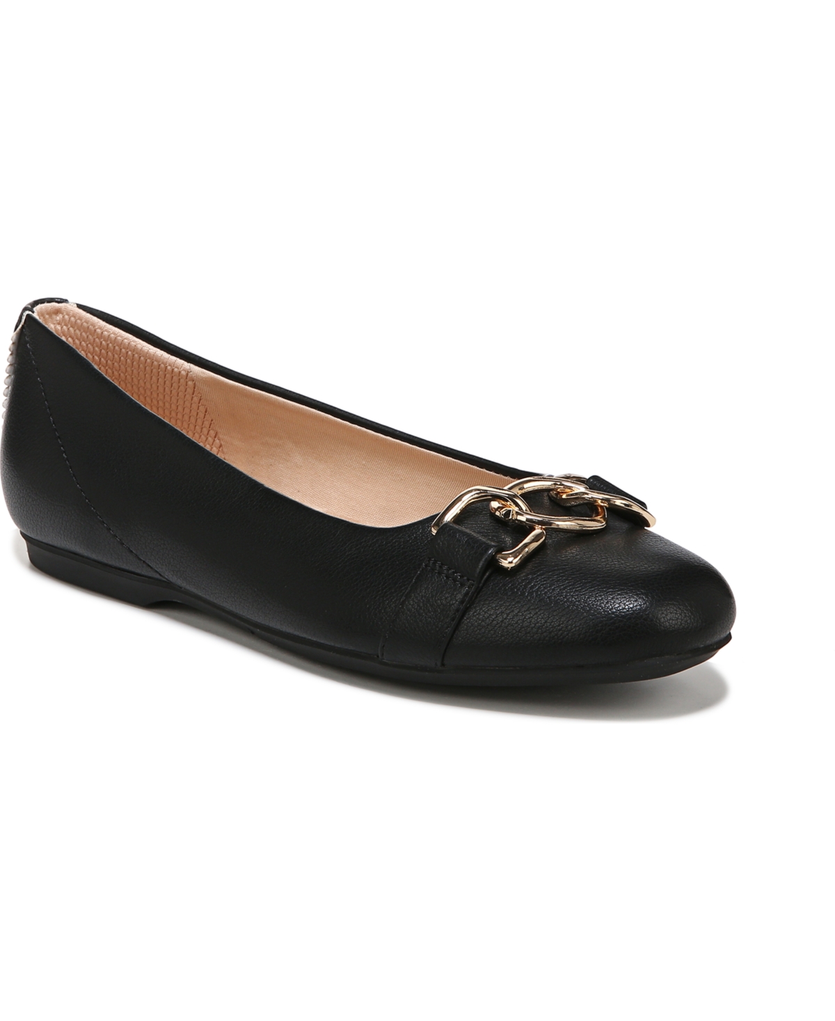 Shop Dr. Scholl's Women's Wexley Adorn Flats In Black Faux Leather