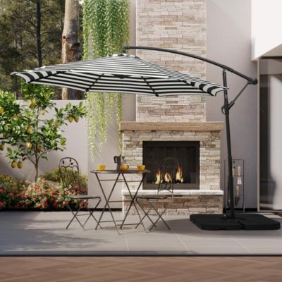 10 Ft Outdoor Patio Cantilever Offset Umbrella