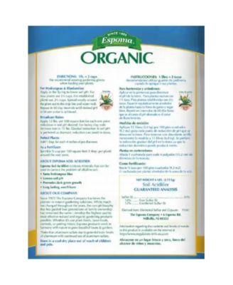 Organic Soil Acidifier Plant Food, 6lb
